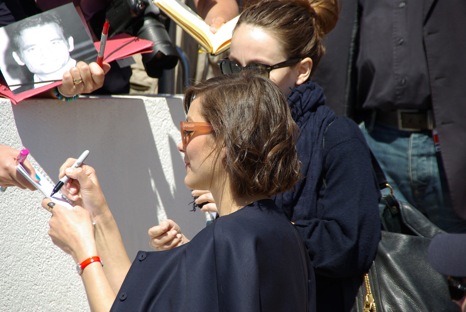 Pentax K10D sample photo. French film star at cannes photography
