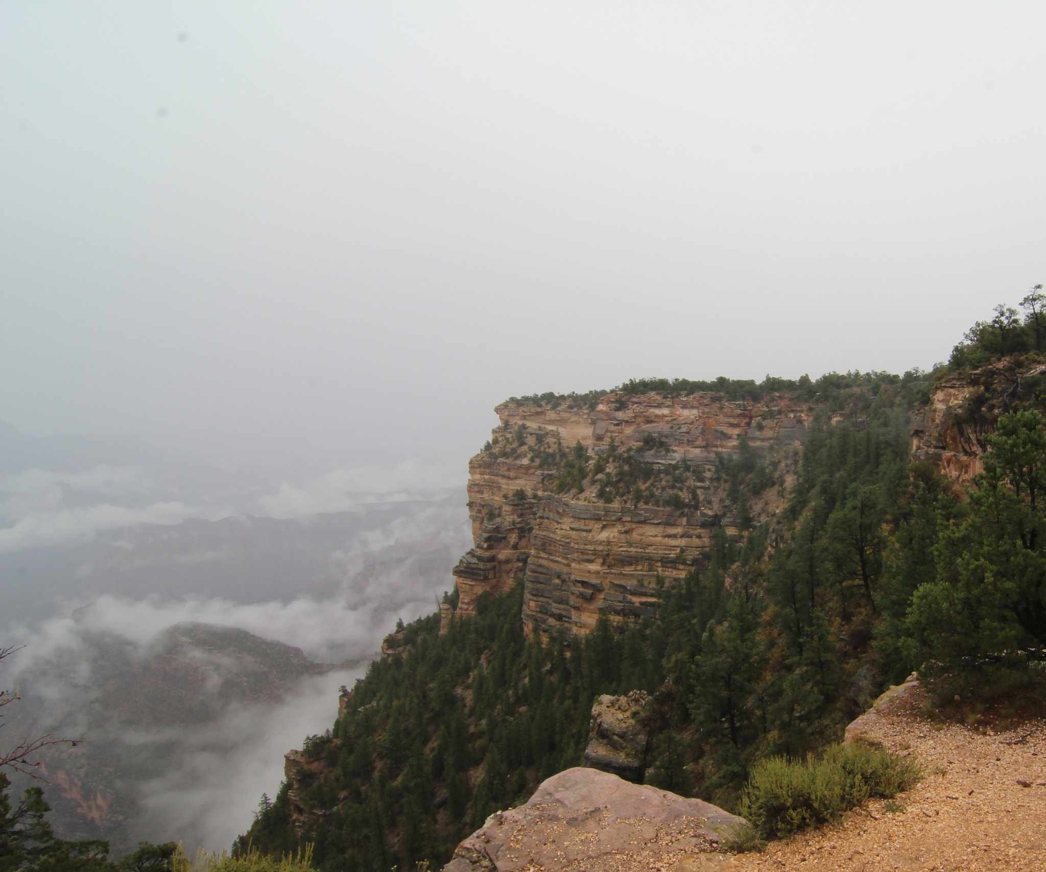 Canon EOS 1200D (EOS Rebel T5 / EOS Kiss X70 / EOS Hi) sample photo. Grand canyon on a rainy day photography
