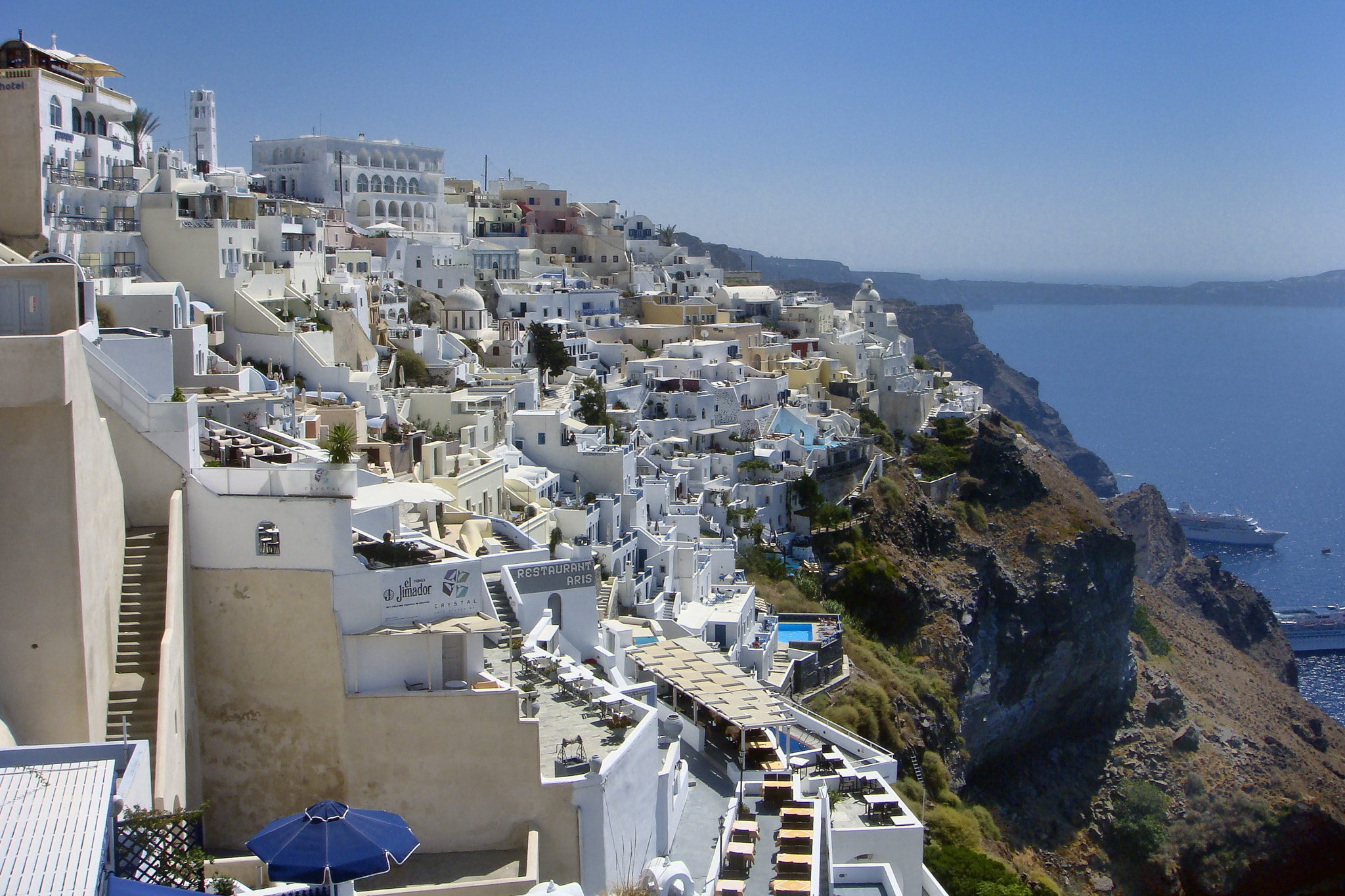 Sony DSC-T200 sample photo. Cliffs of thira photography