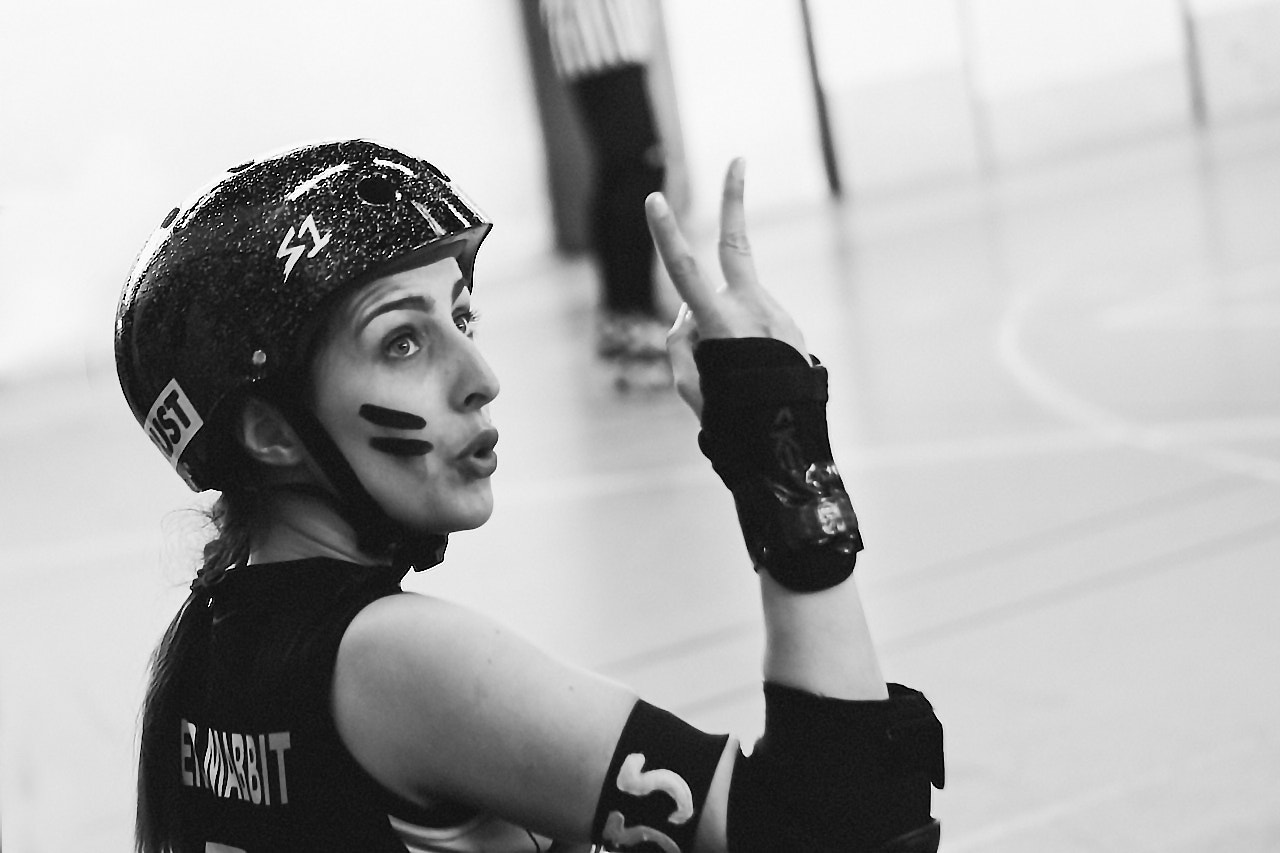 Canon EF 24-70mm F2.8L USM sample photo. Roller derby portrait photography