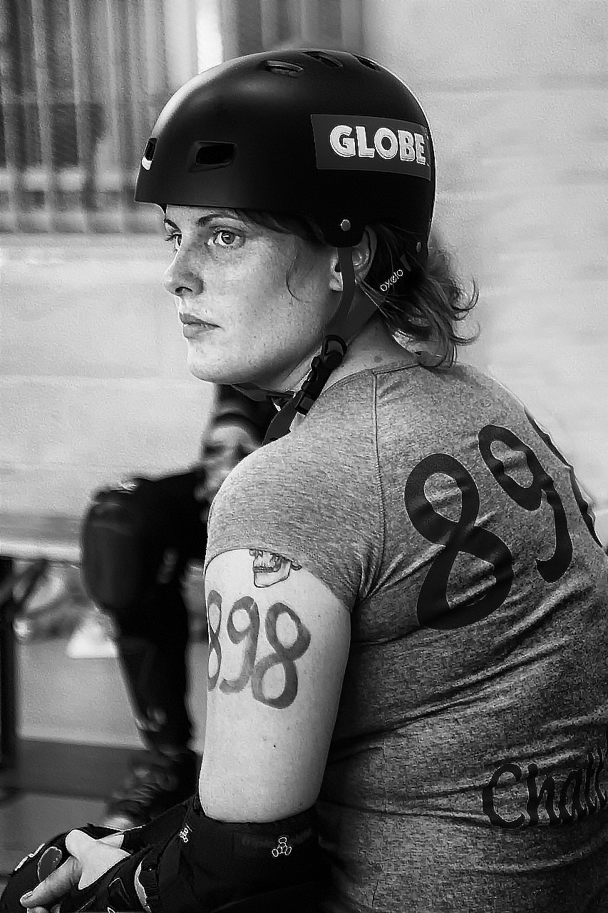 Canon EF 24-70mm F2.8L USM sample photo. Roller derby portrait photography