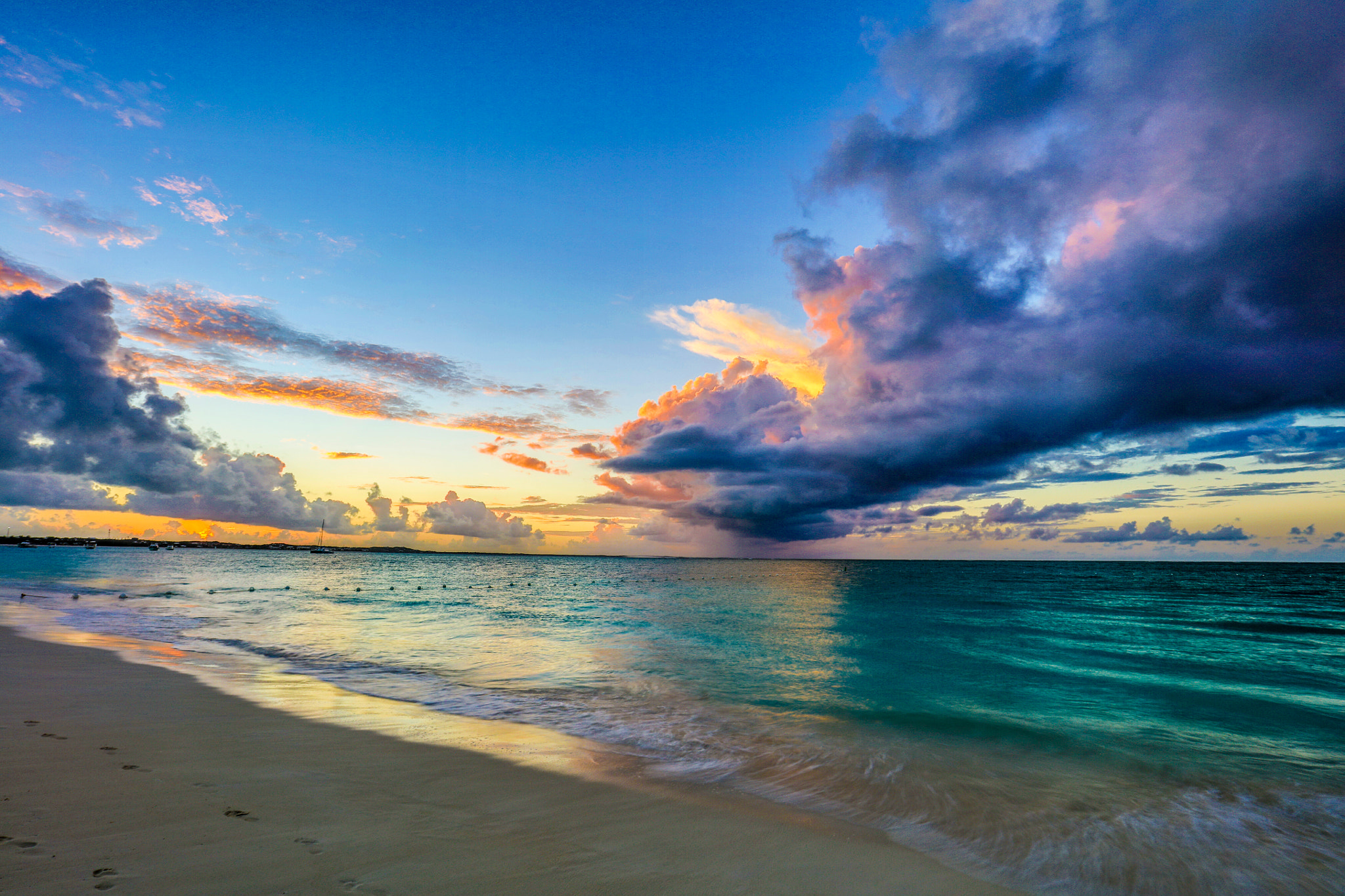 Canon EF 16-35mm F2.8L II USM sample photo. Turks and caicos sunset! photography