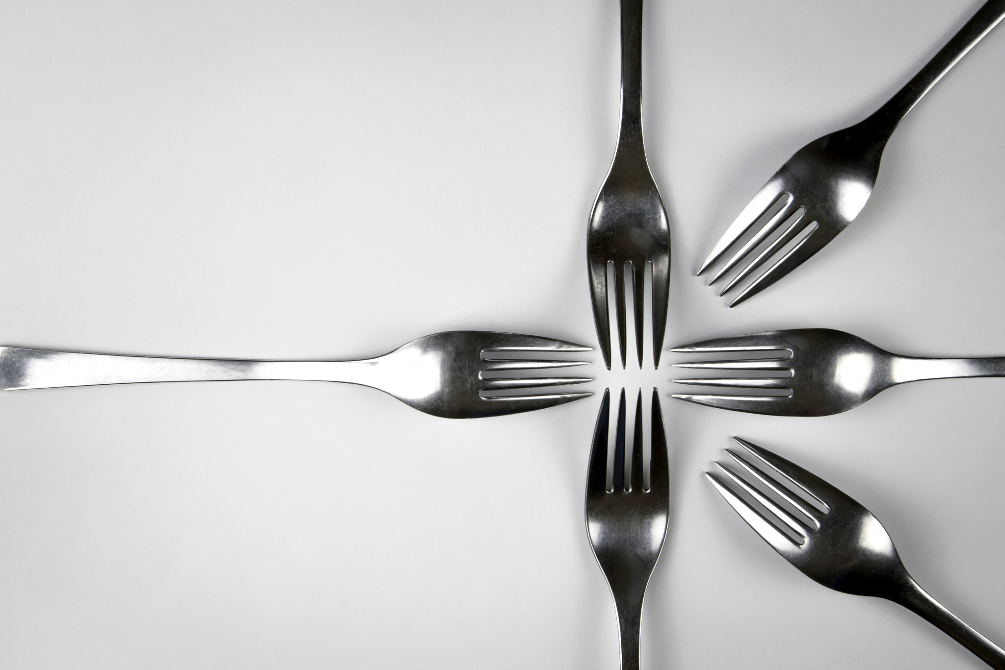 Nikon D5500 sample photo. Abstract composition of forks photography