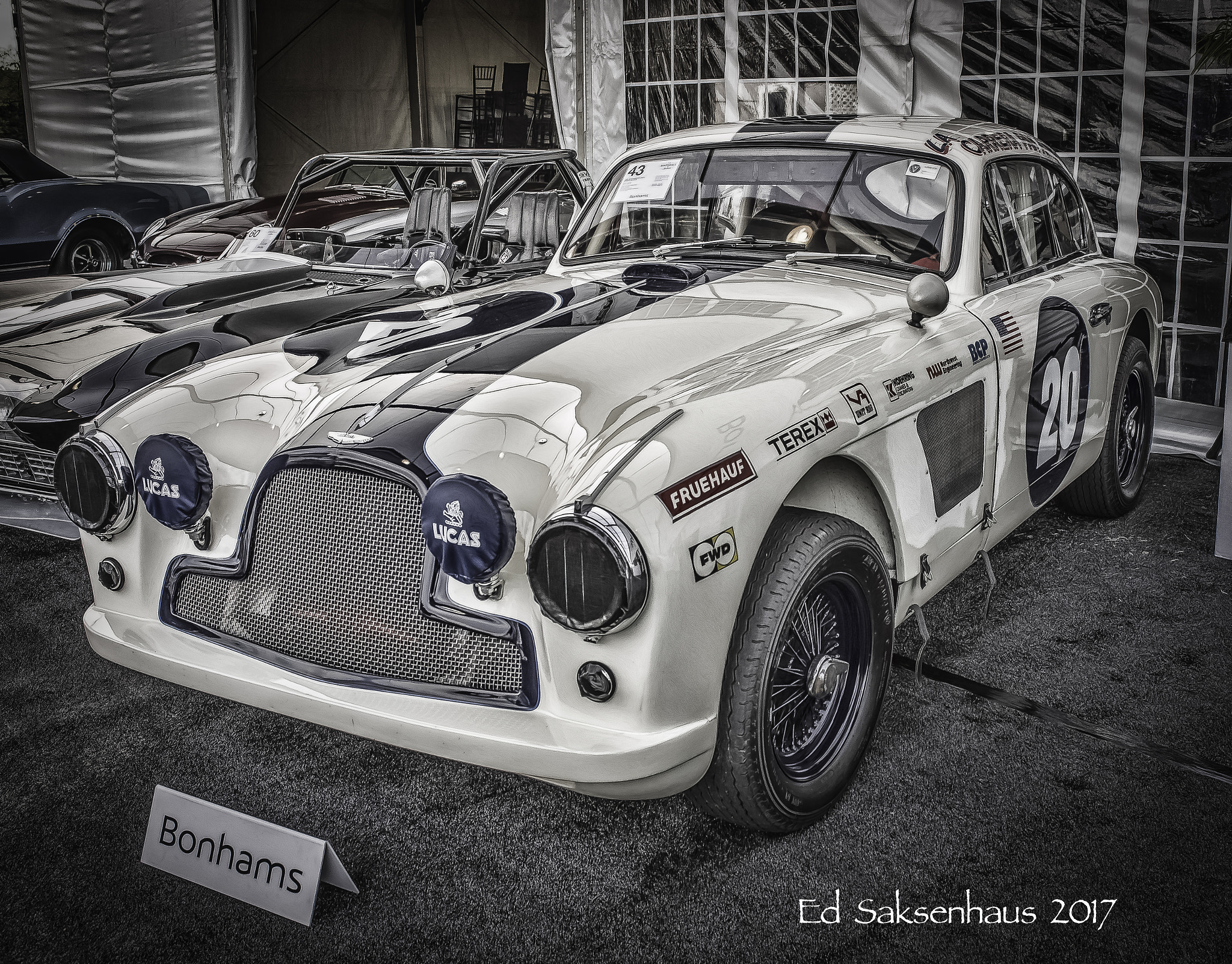 Nikon D800 + Nikon AF-S Nikkor 28-70mm F2.8 ED-IF sample photo. 1954 aston martin db2/4 sports saloon at the bonham  car auction in scottsdale, arizona. photography