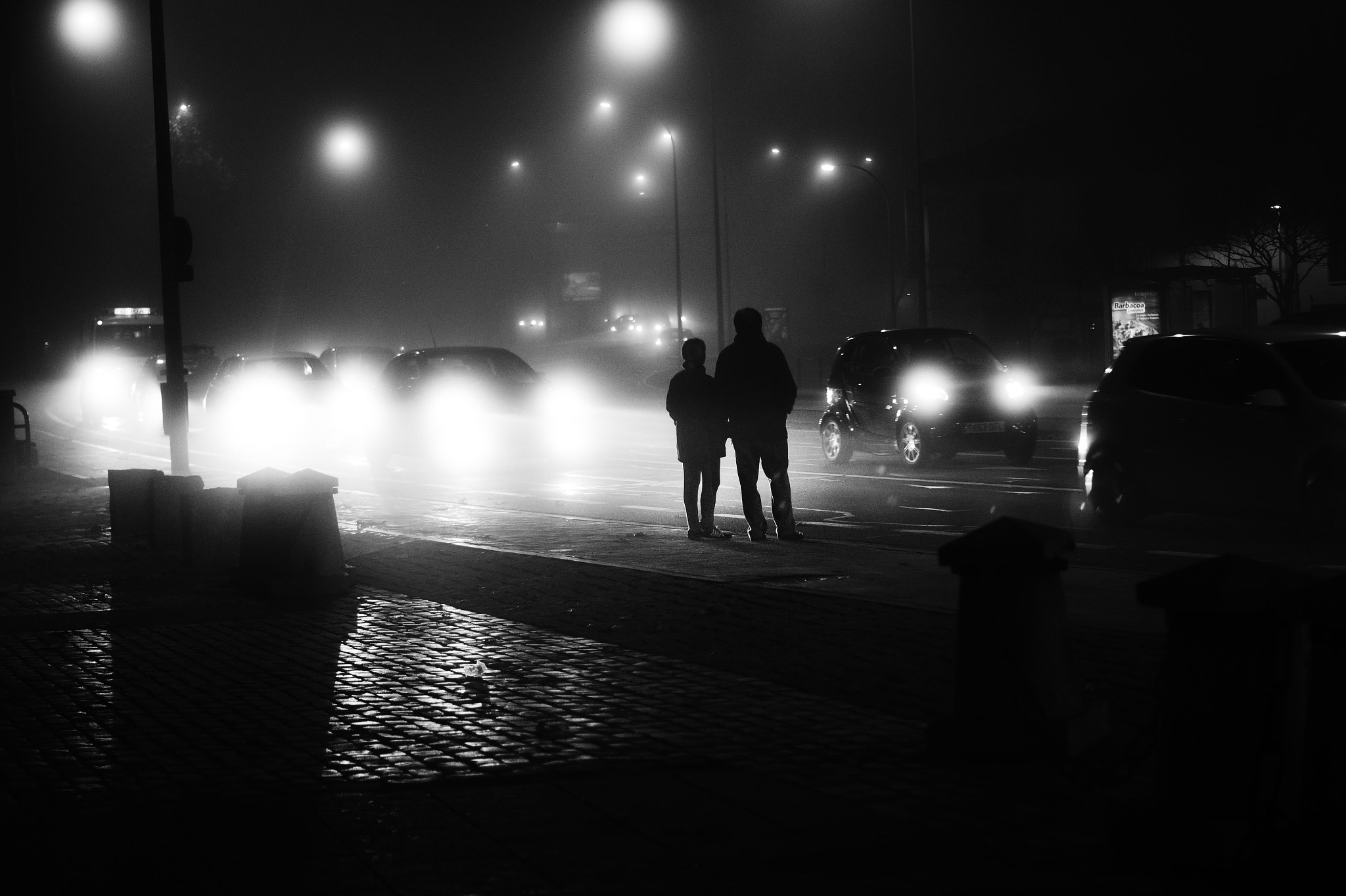 Sony SLT-A58 + Sony DT 50mm F1.8 SAM sample photo. Lights in the fog photography