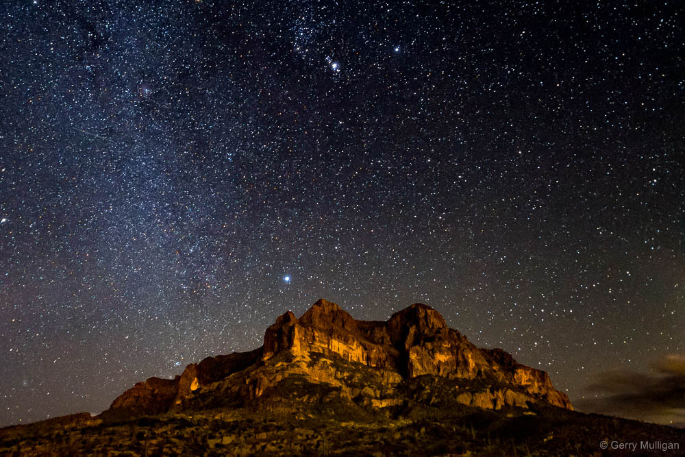 Nikon D500 sample photo. Picketpost mountain by starlight photography