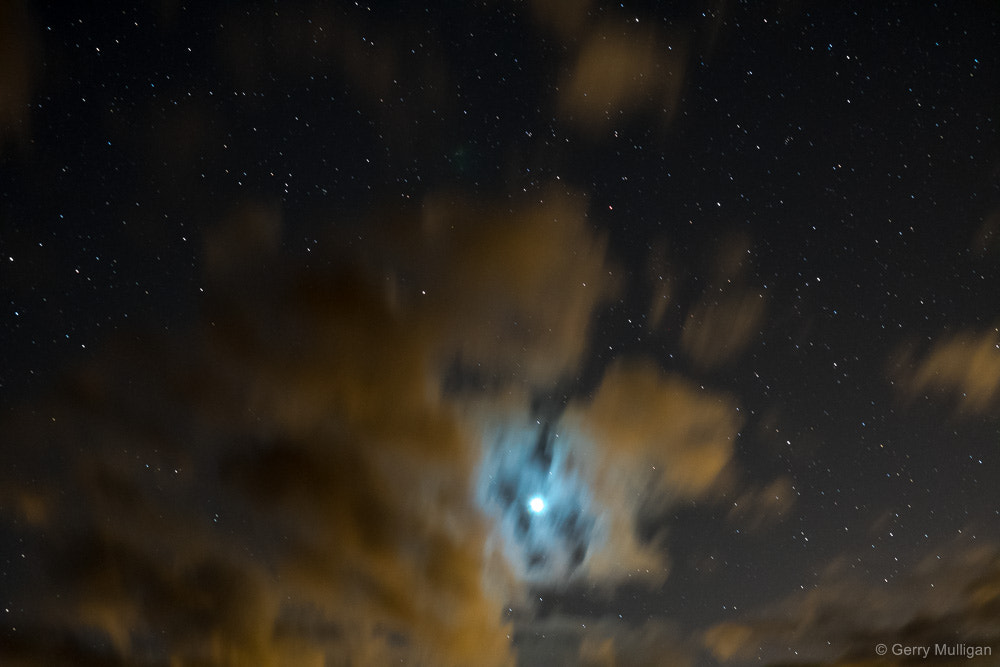 Nikon D500 sample photo. Picketpost with venus shining through clouds photography