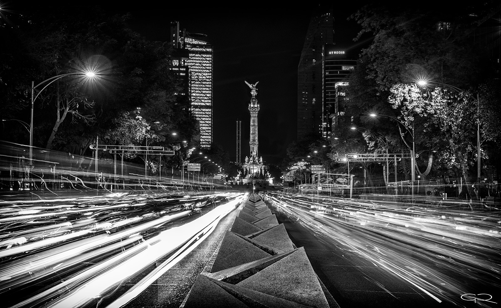 Sigma 24-70mm F2.8 EX DG HSM sample photo. Ángel de la independencia byn(baja) photography
