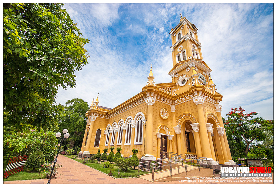 Sigma 10-20mm F4-5.6 EX DC HSM sample photo. Saint joseph catholic church, ayutthaya, thailand photography