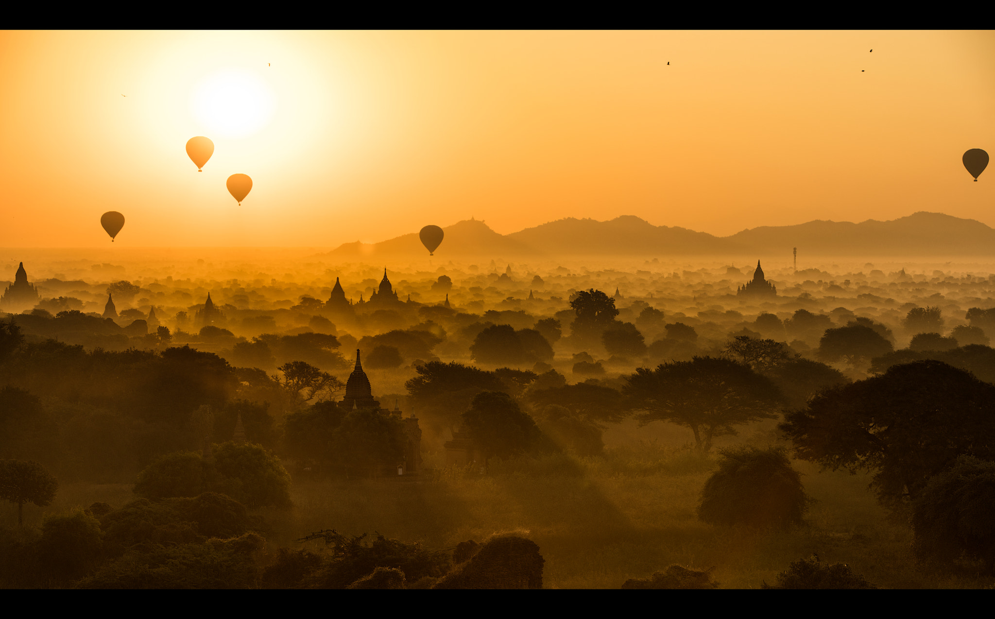 Sony a7R II + Canon EF 70-200mm F2.8L IS USM sample photo. Bagan sunrise photography