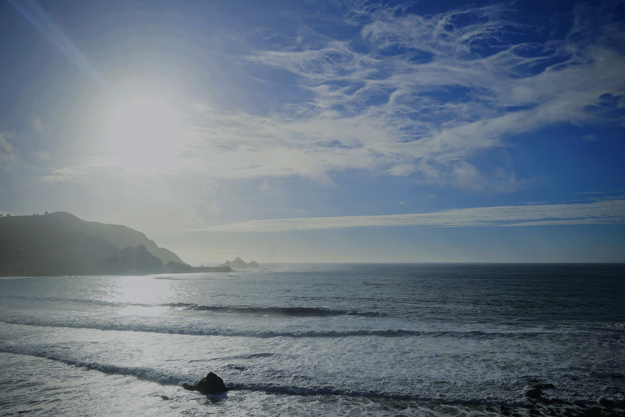 Sony a6300 + Sigma 19mm F2.8 EX DN sample photo. Pacifica rockaway beach photography