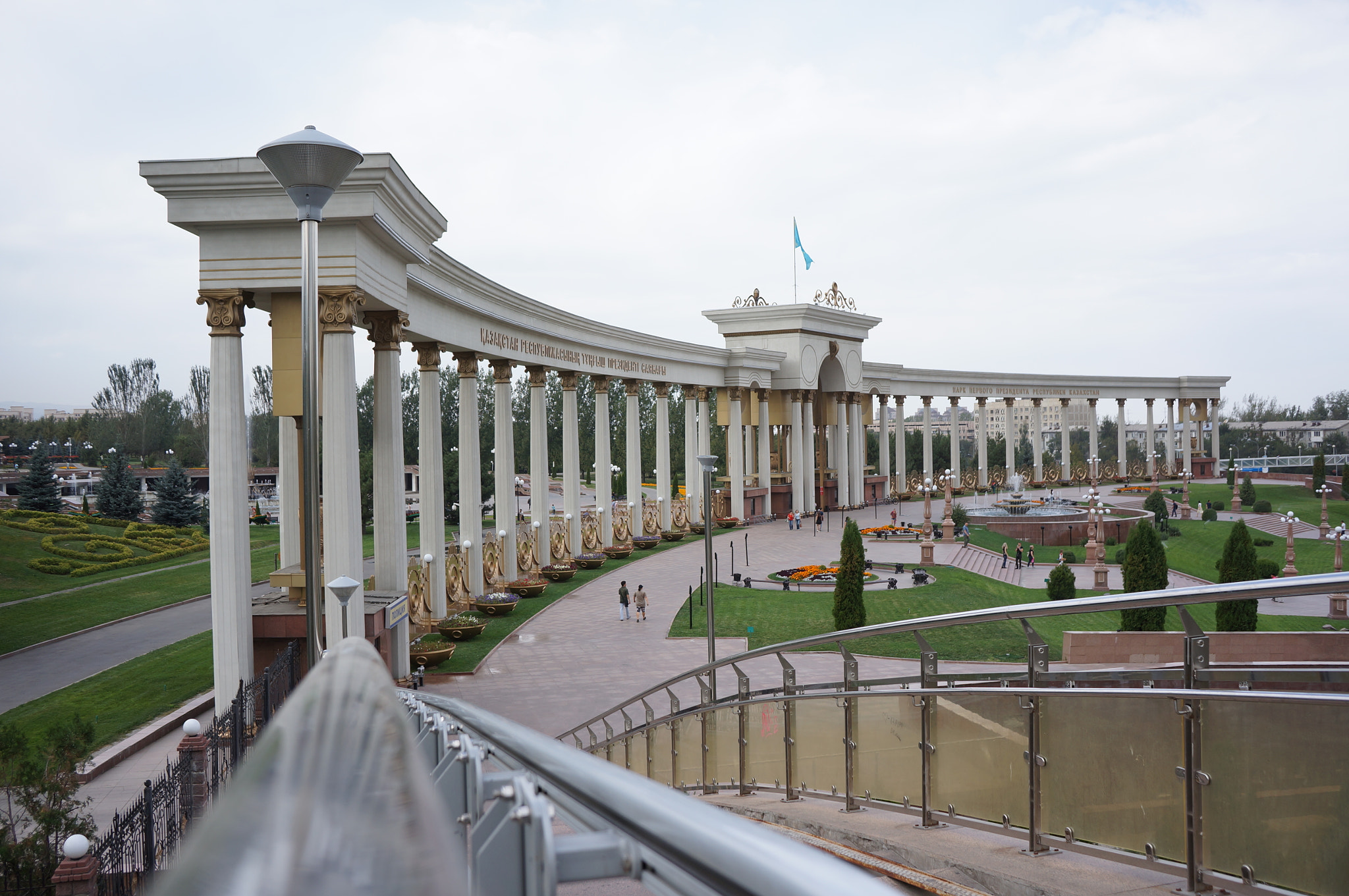 Sony Alpha NEX-5N + Sony E 20mm F2.8 sample photo. Entrance to the first president's park in almaty photography