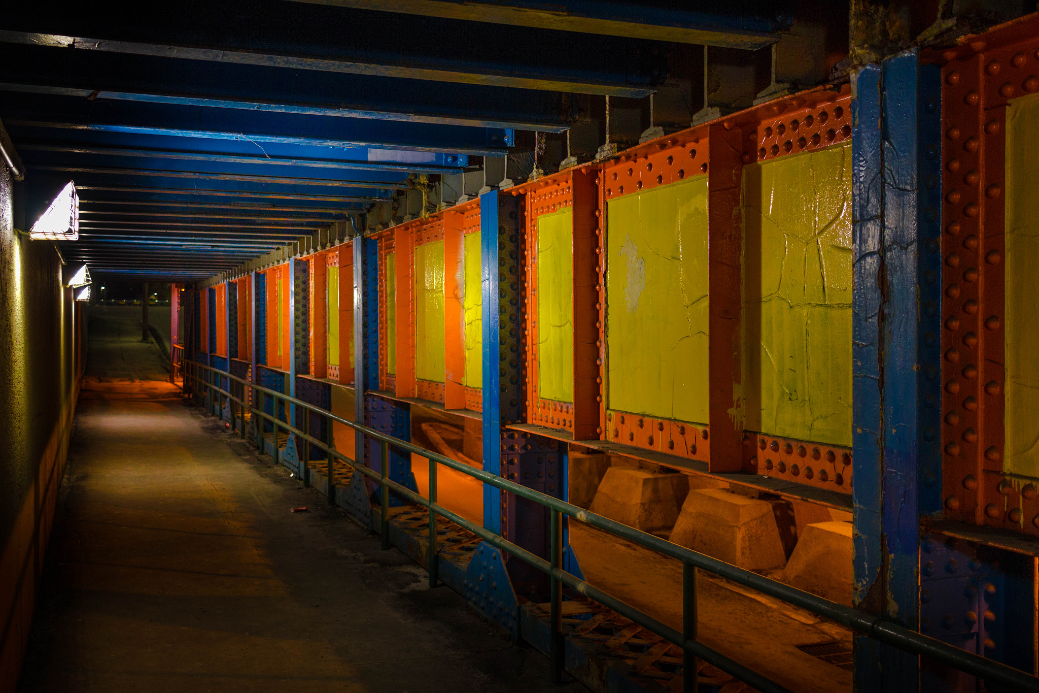 Canon EF-S 24mm F2.8 STM sample photo. Calgary pedestrian tunnel photography