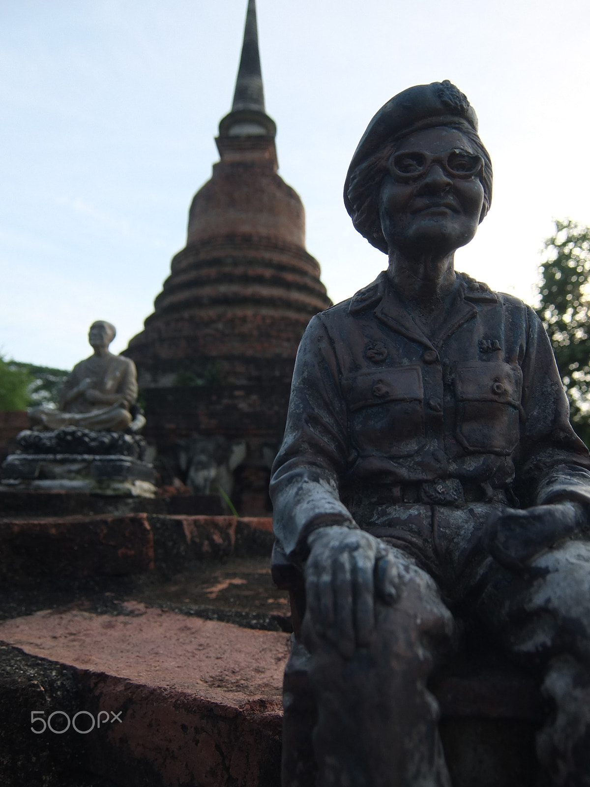 Fujifilm XF1 sample photo. Figurines, sukhothai photography