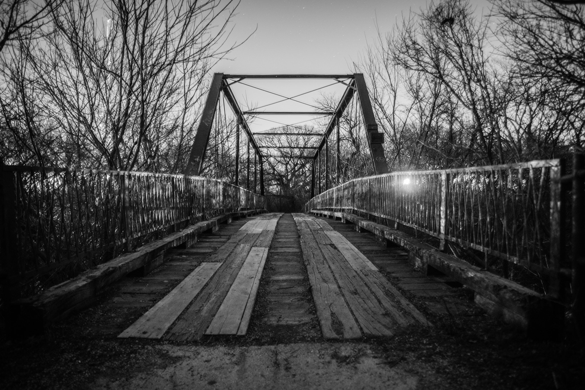 Sony a99 II sample photo. Spooky goatman's bridge photography