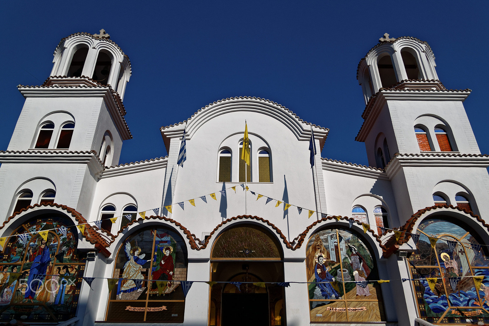 Canon EF-S 17-85mm F4-5.6 IS USM sample photo. Church in paralia greece photography