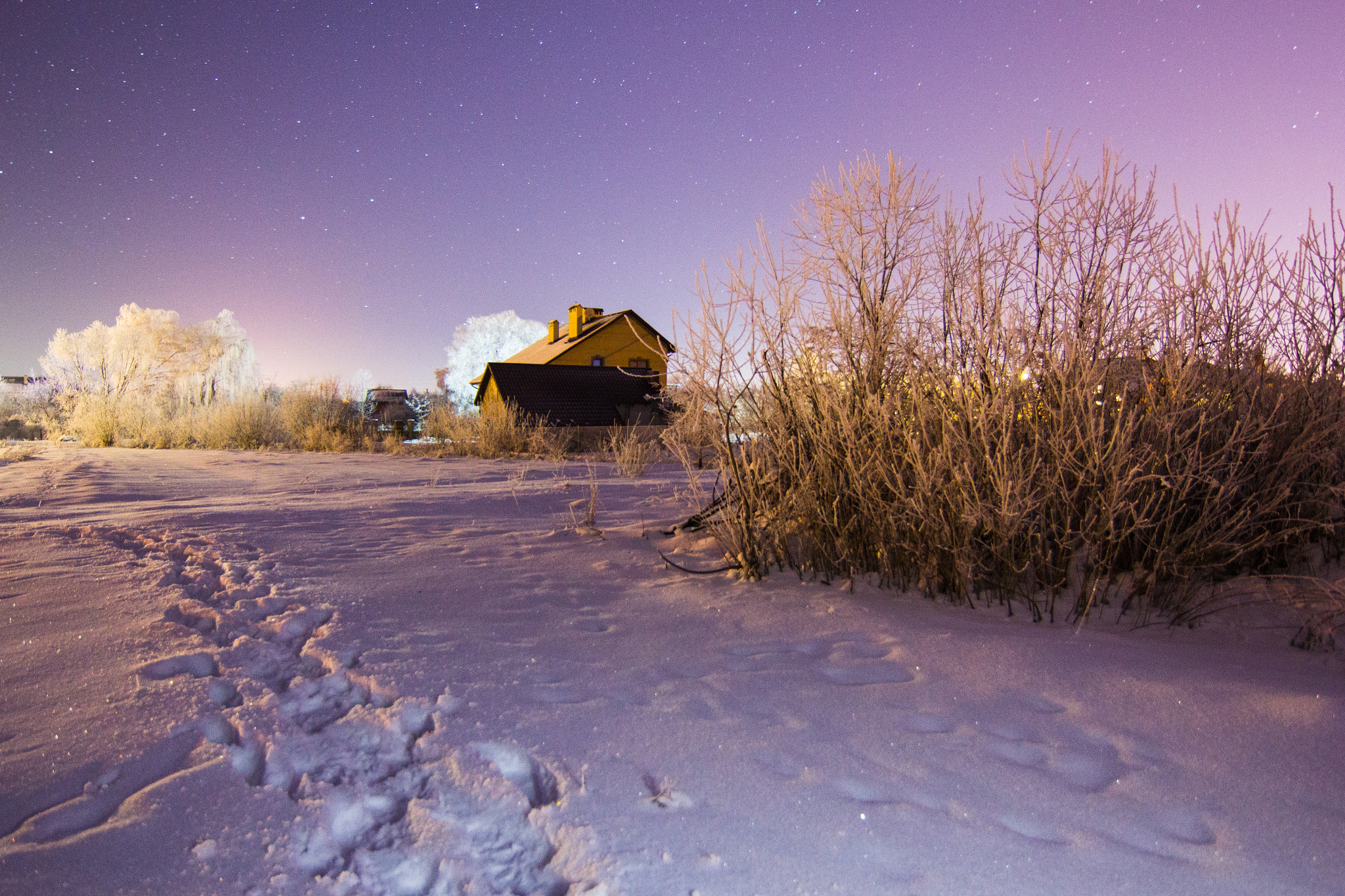 Tokina AT-X 12-28mm F4 Pro DX sample photo. Path in snow photography