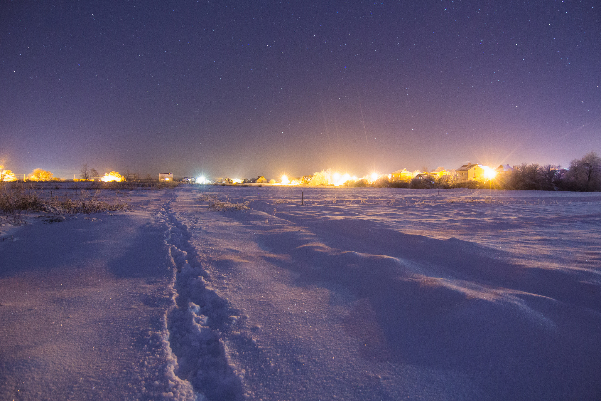 Tokina AT-X 12-28mm F4 Pro DX sample photo. Path in deep winter snow photography