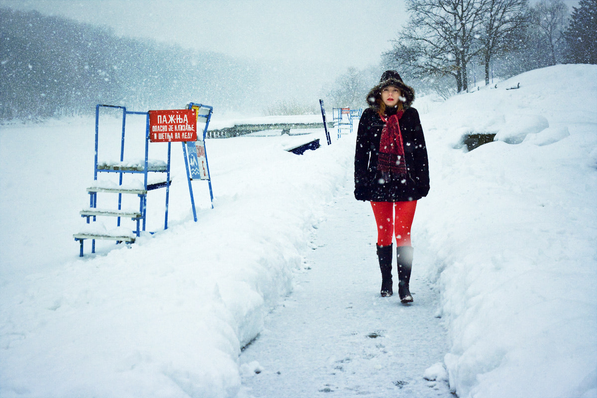 Canon EF 50mm F1.8 II sample photo. Winter walk photography