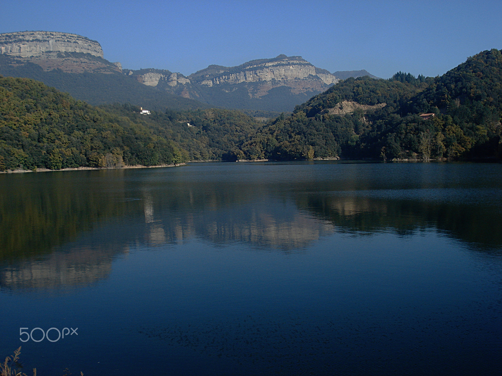 Sony DSC-W40 sample photo. Reflections over the reservoir of sau photography