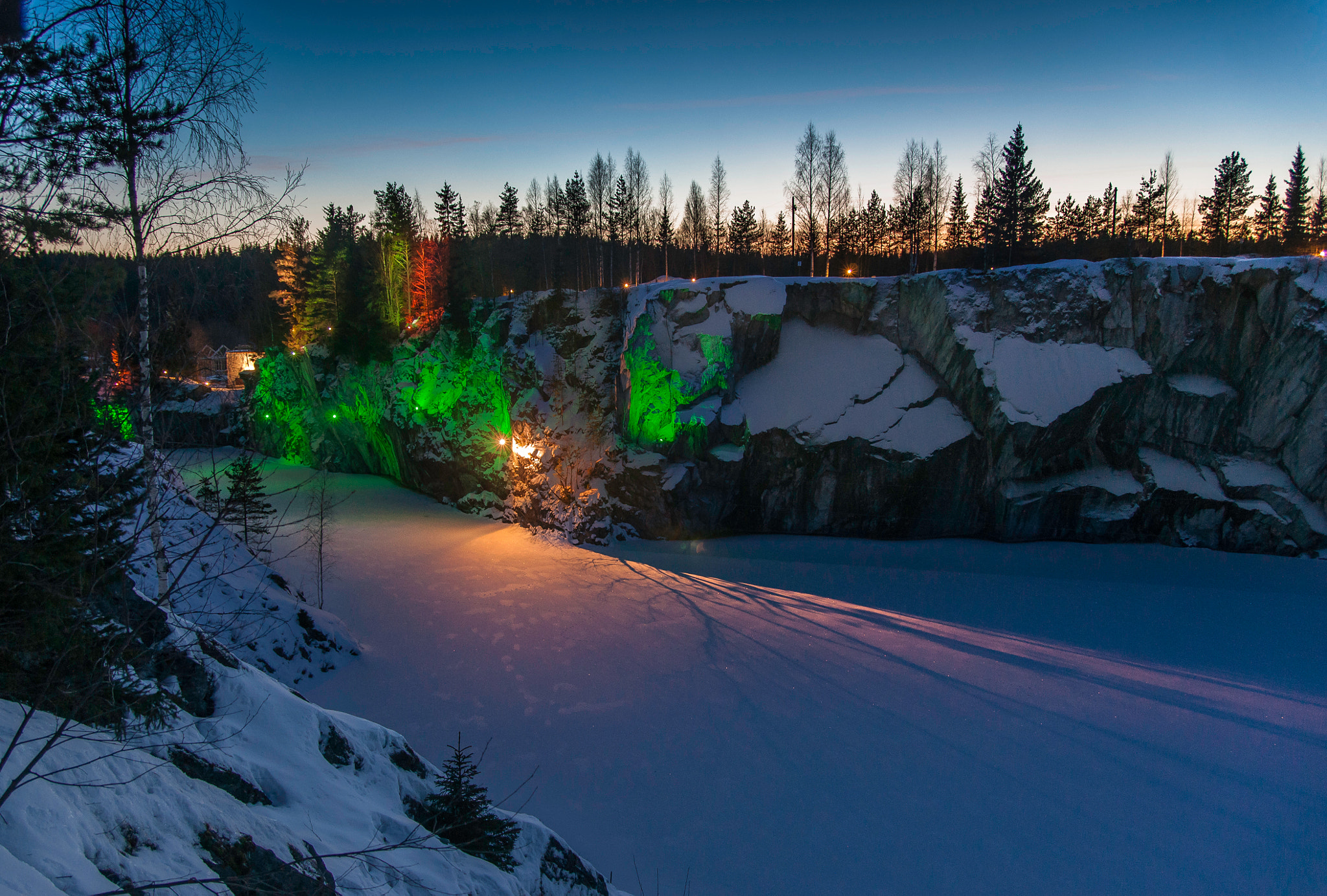 Sigma ZOOM-alpha 35-135mm F3.5-4.5 sample photo. Marble quarry in ruskeala photography