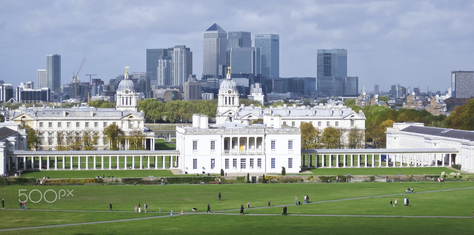 Canon PowerShot SD770 IS (Digital IXUS 85 IS / IXY Digital 25 IS) sample photo. Royal naval college greenwich london skyline uk photography