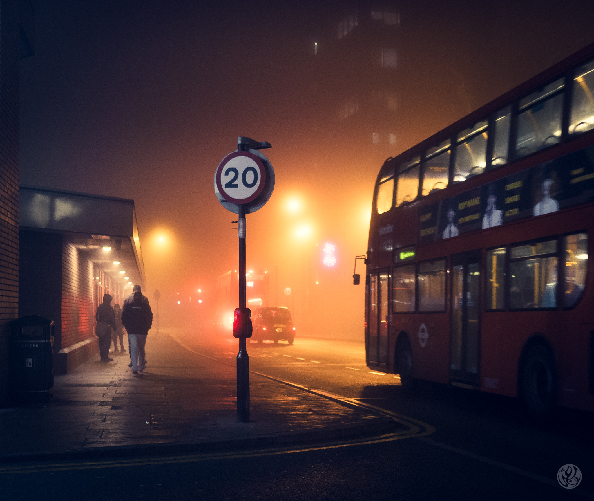 Panasonic Lumix DMC-GM1 + LUMIX G 20/F1.7 II sample photo. Cold and foggy night photography