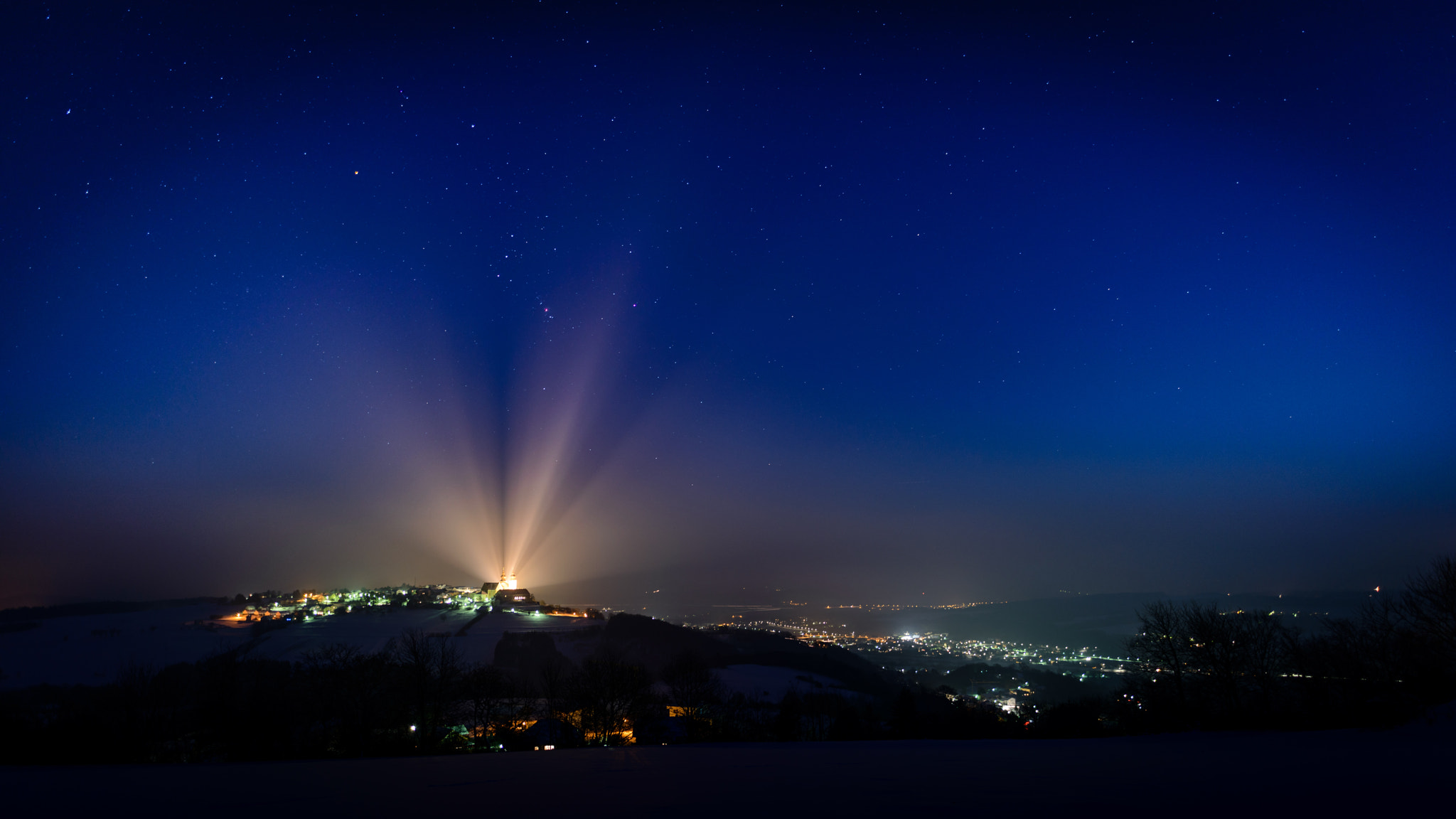 Nikon D800 + Nikon AF-S Nikkor 20mm F1.8G ED sample photo. Mariataferl unter sternbild orion photography