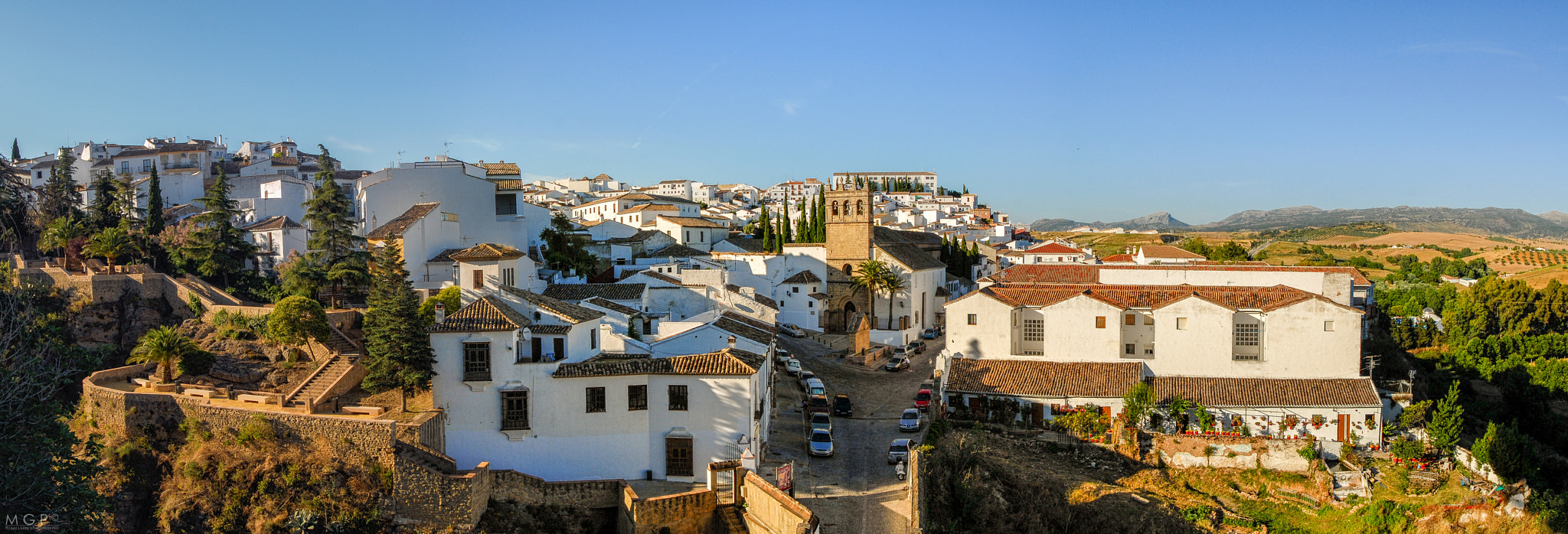 Nikon D200 sample photo. Panorama of ronda, spain photography