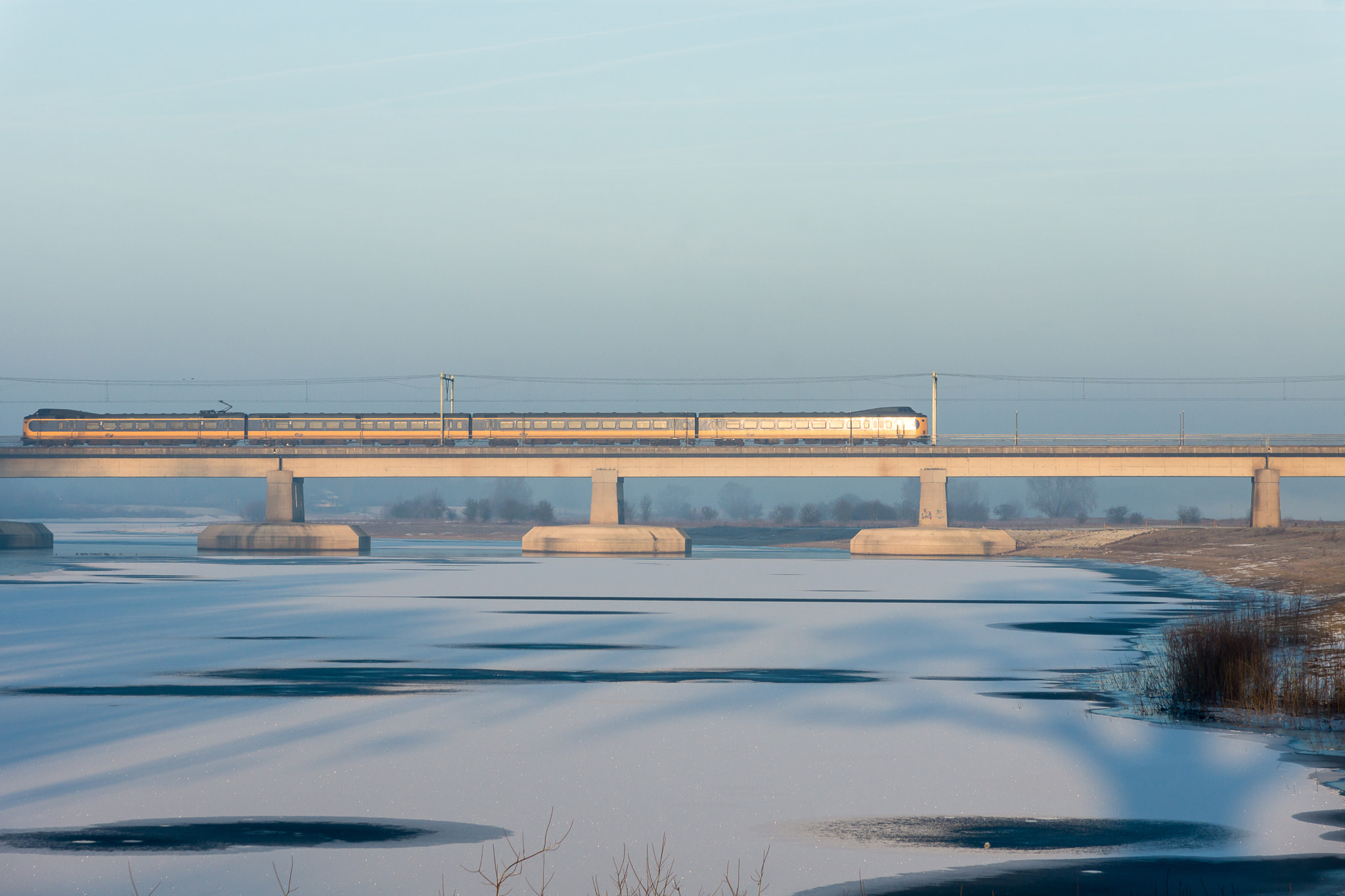 Sony SLT-A65 (SLT-A65V) sample photo. Train in the netherlands photography