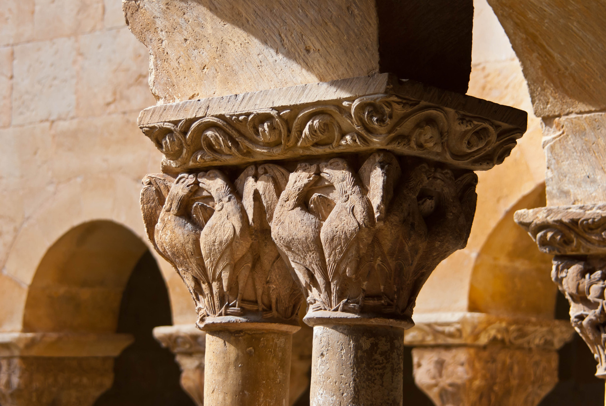 Nikon D40X sample photo. Capiteles de las aves y dragones, silos 2 y 3 photography