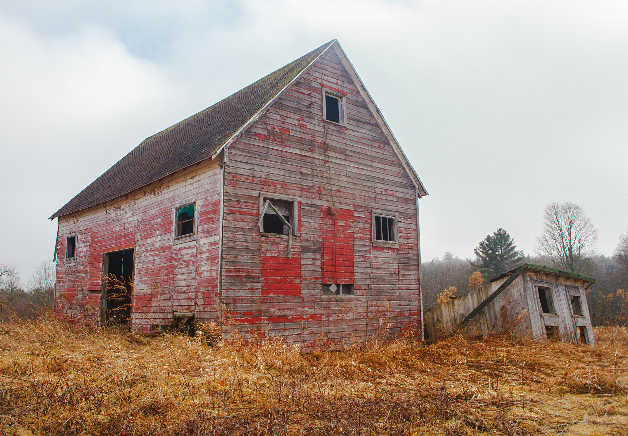 Canon EF 28-80mm f/3.5-5.6 USM sample photo. Weathered barn and shed photography
