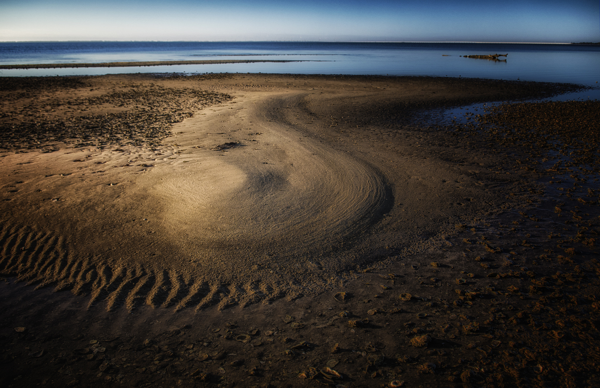 Nikon D500 sample photo. Patterns left by the low tide photography