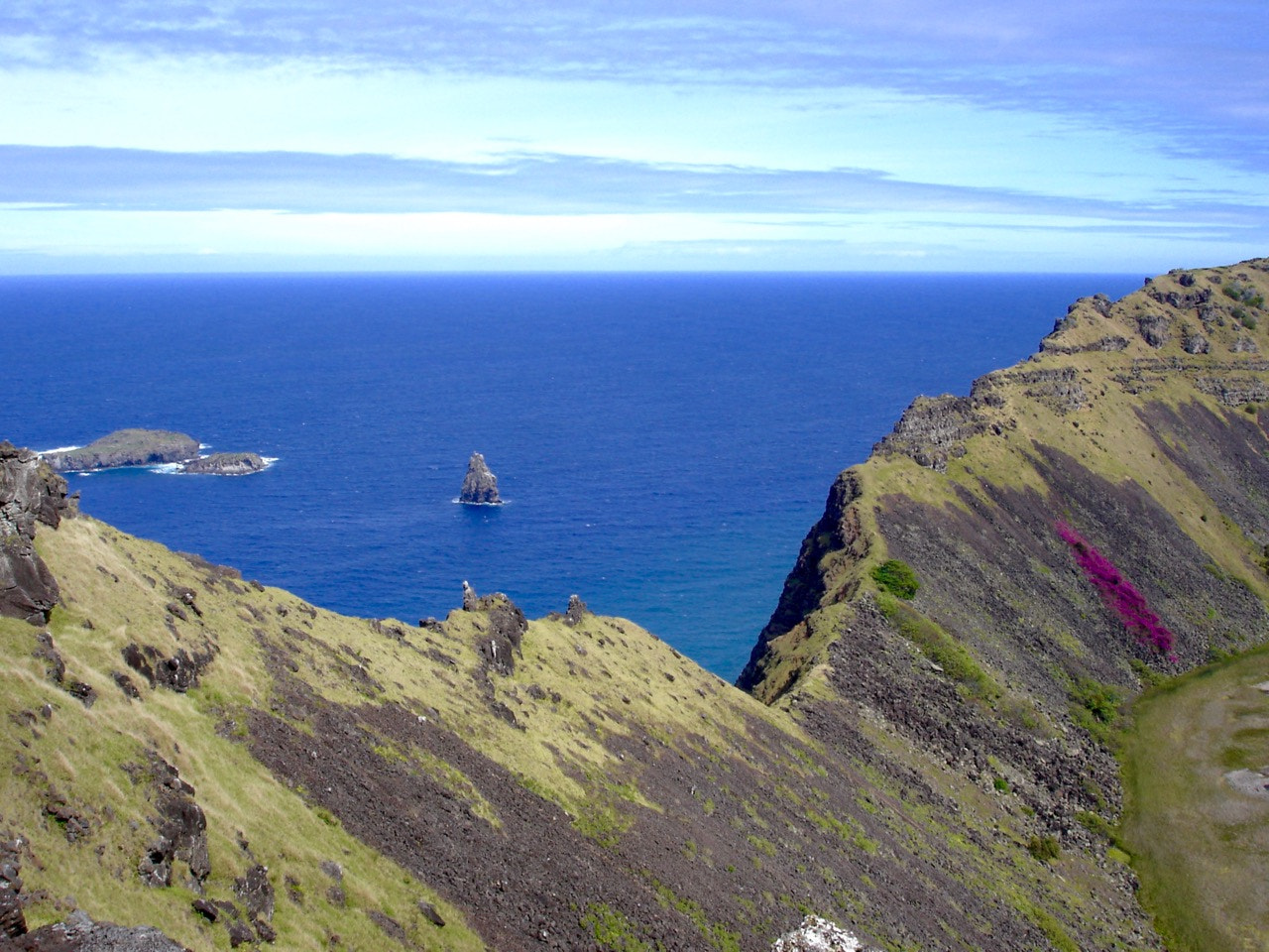 Sony DSC-W1 sample photo. Volcano - easter island photography