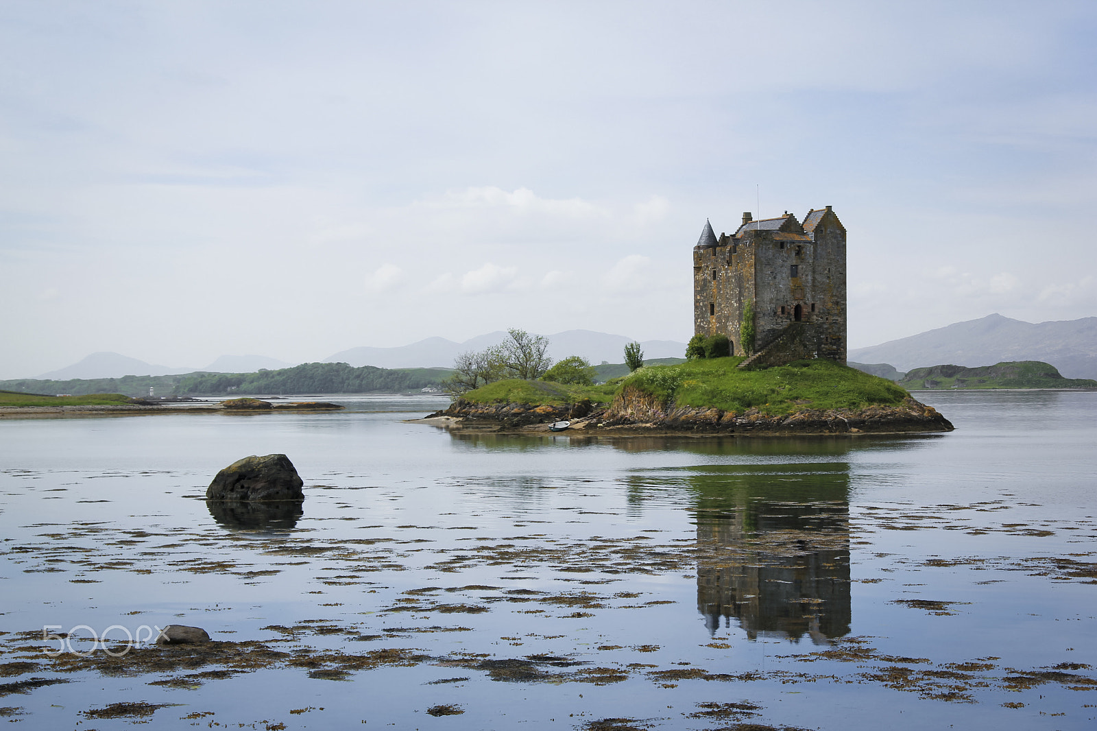Canon EF-S 17-85mm F4-5.6 IS USM sample photo. Castle stalker loch linnhe scotland photography