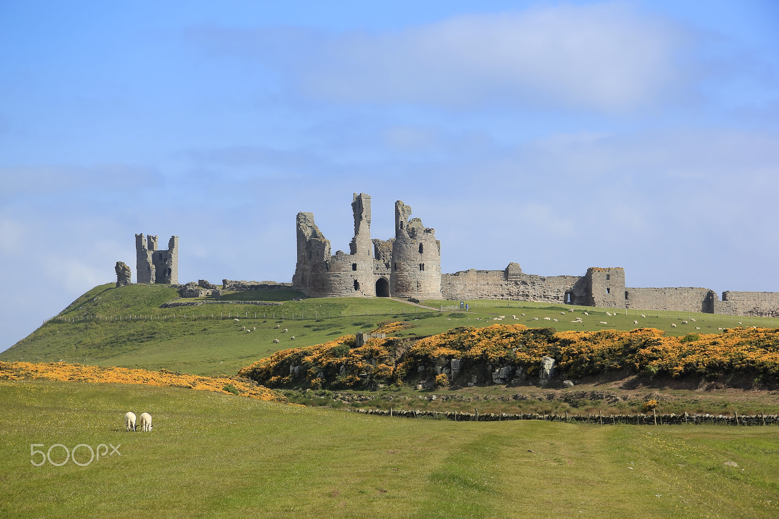 Canon EF-S 17-85mm F4-5.6 IS USM sample photo. Dunstanburgh castle northumberland coast photography