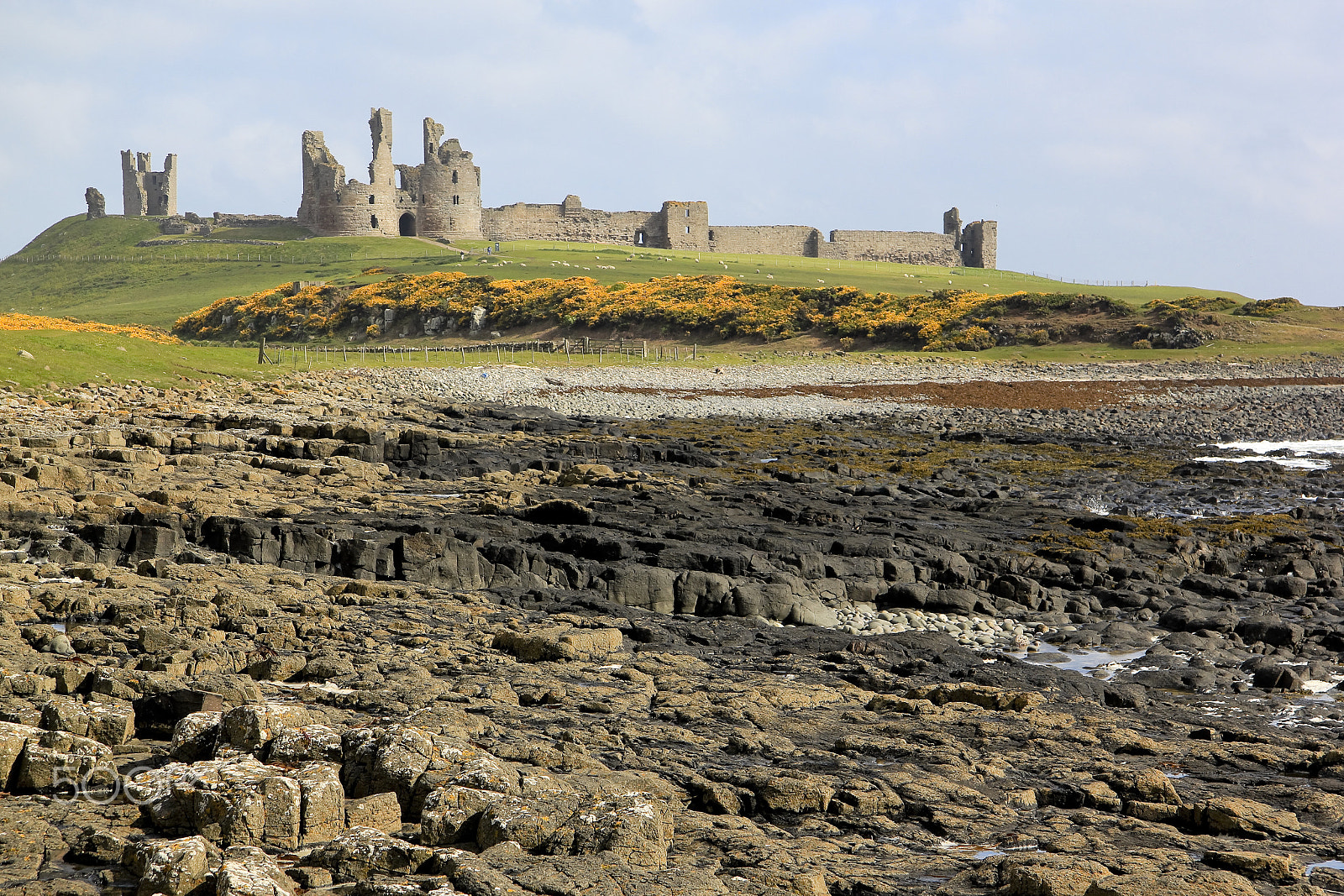 Canon EF-S 17-85mm F4-5.6 IS USM sample photo. Dunstanburgh castle northumberland coast photography