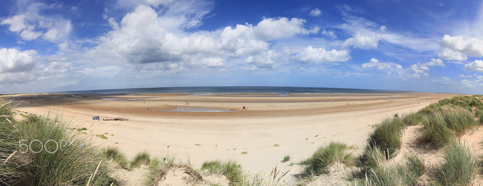 Canon EF-S 17-85mm F4-5.6 IS USM sample photo. Holkham beach panorama norfolk england photography