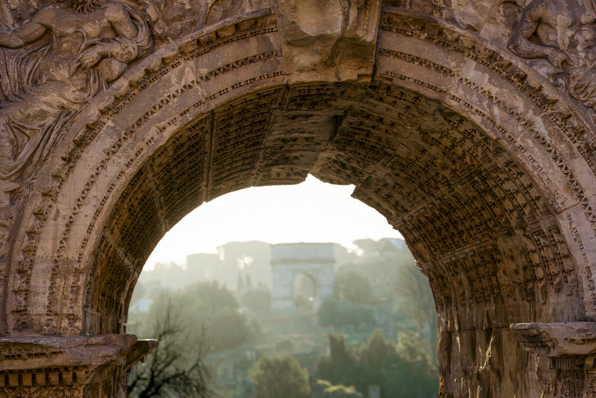 Sigma 105mm F2.8 EX DG OS HSM sample photo. The "septimius severus arch" photography