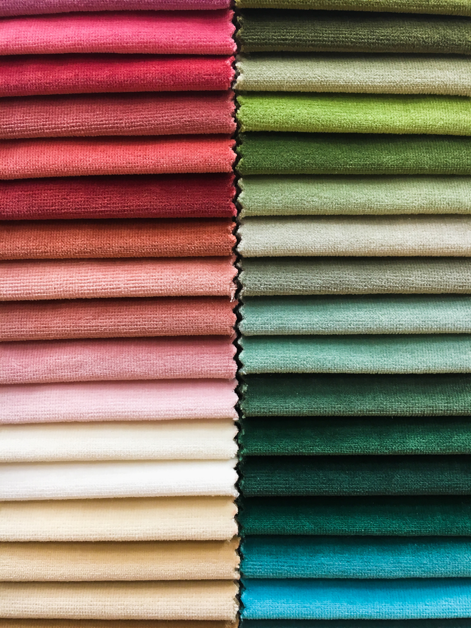 Fabric colours selection