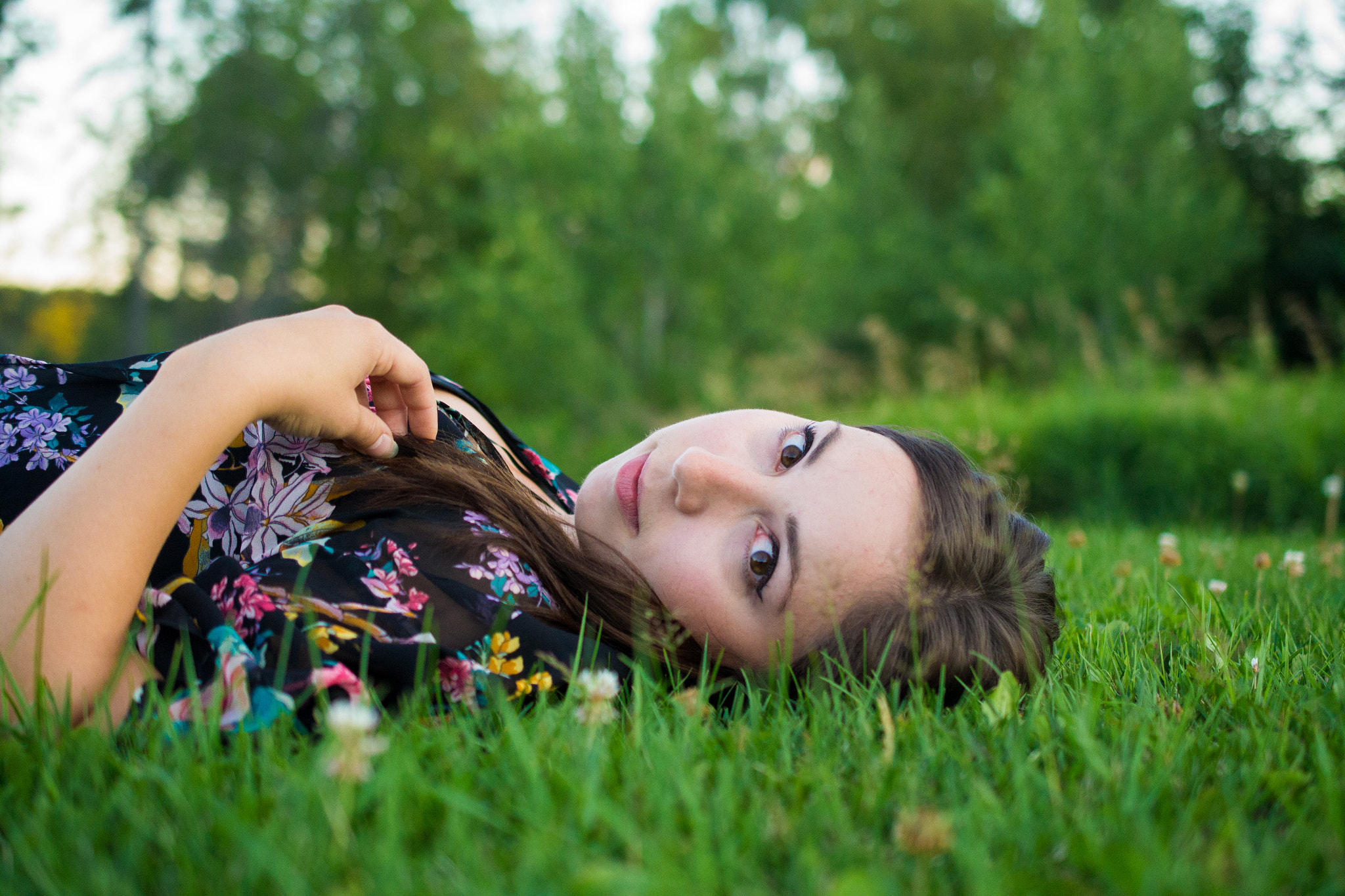 Nikon AF-S DX Micro Nikkor 40mm F2.8 sample photo. Laying on the grass photography
