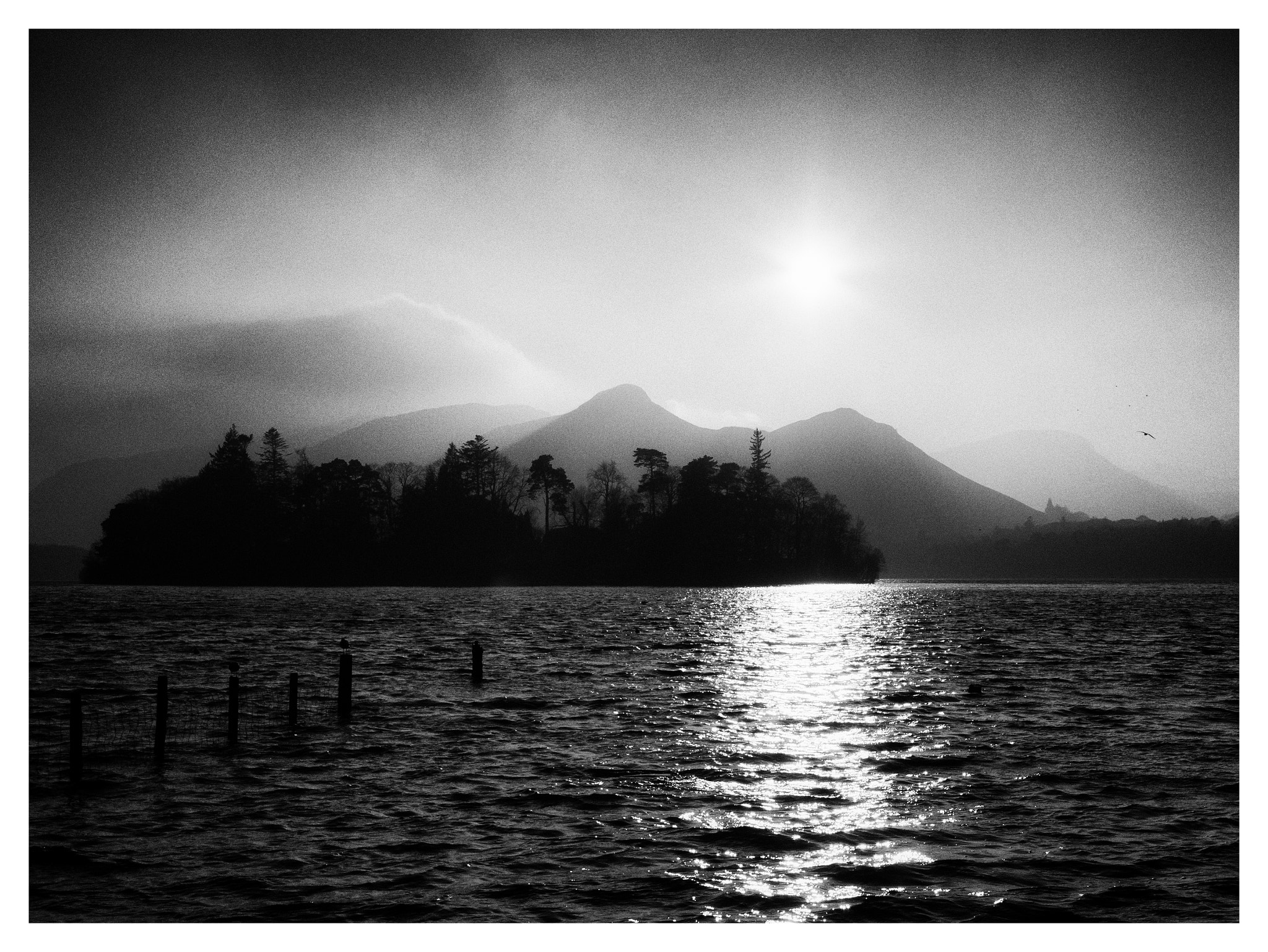 Panasonic Lumix DMC-GX7 sample photo. Derwent water in the fog photography