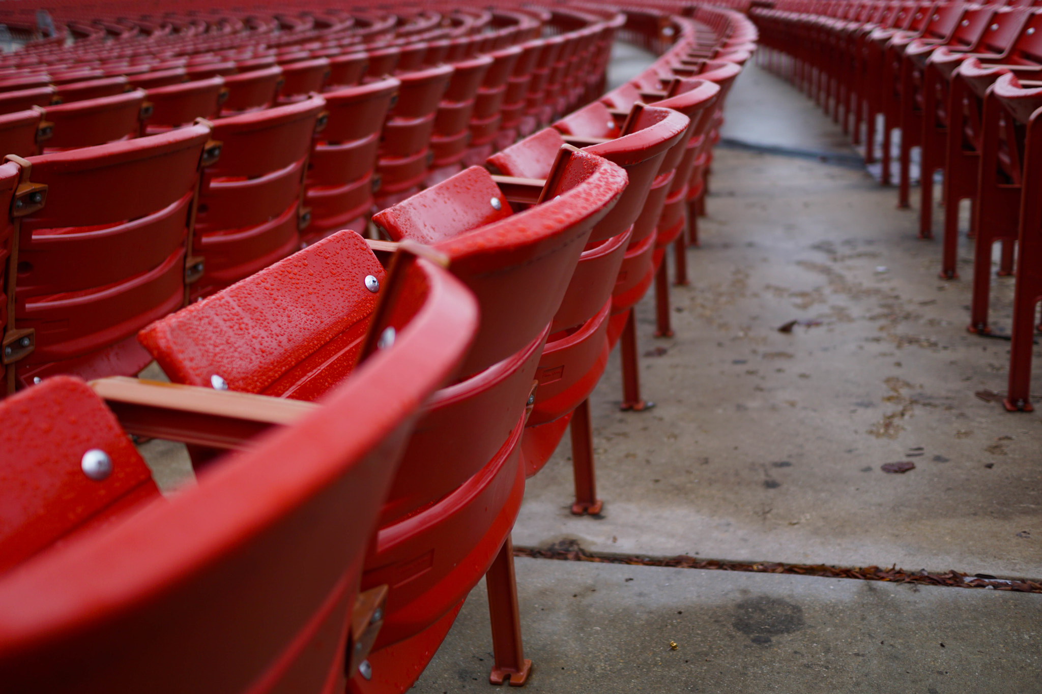 Sony Sonnar T* E 24mm F1.8 ZA sample photo. Row of seats - millenium park photography