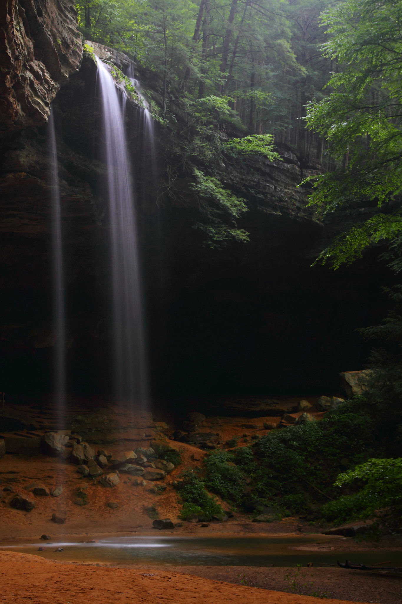 Canon 17-70mm sample photo. Ash cave falls at hocking hills state park photography