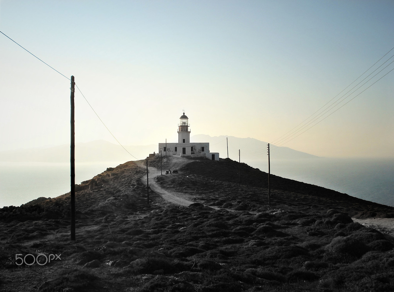 Sony DSC-W50 sample photo. Mykonos lighthouse photography