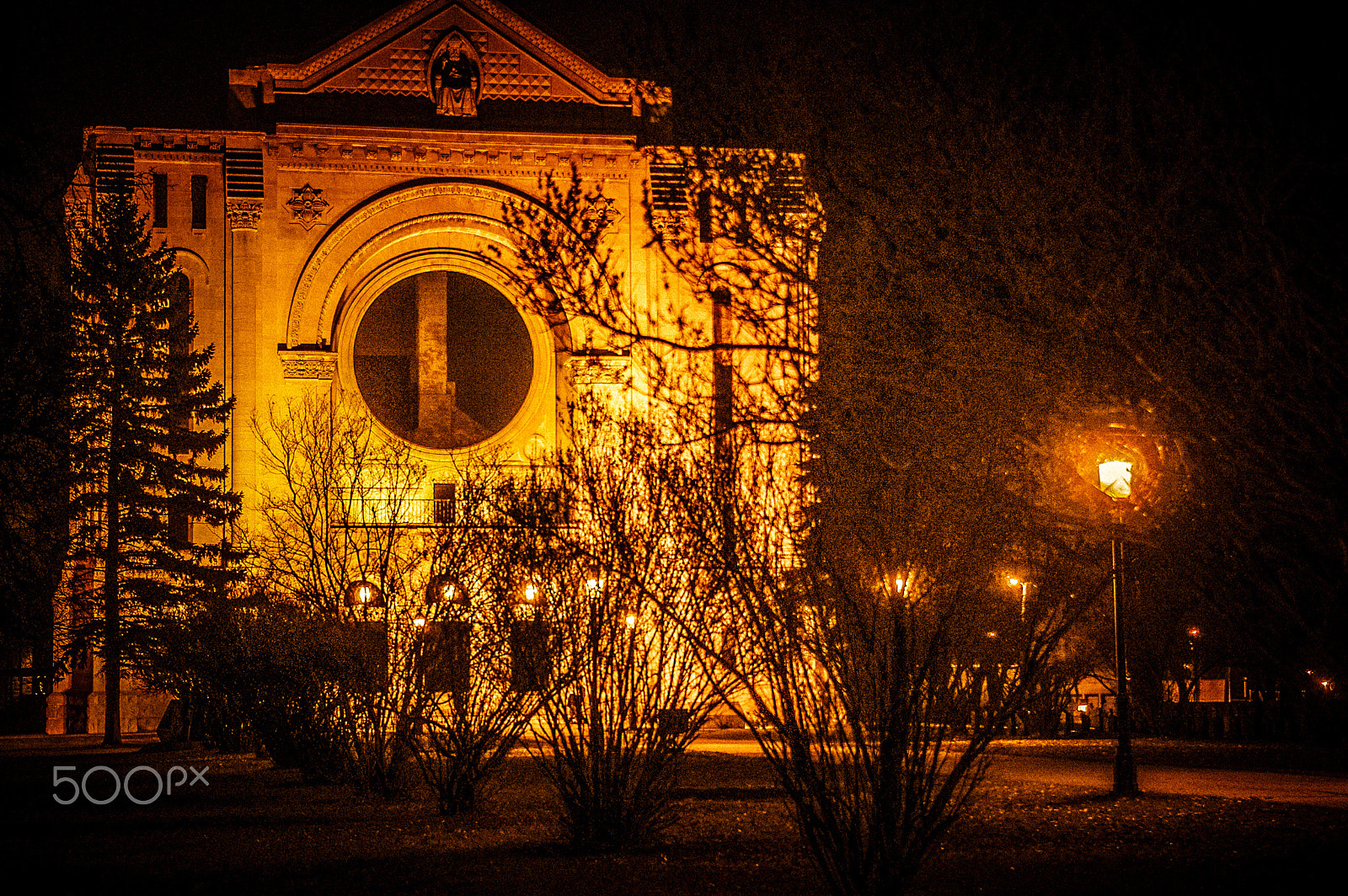Pentax K200D sample photo. St. boniface cathedral facade photography