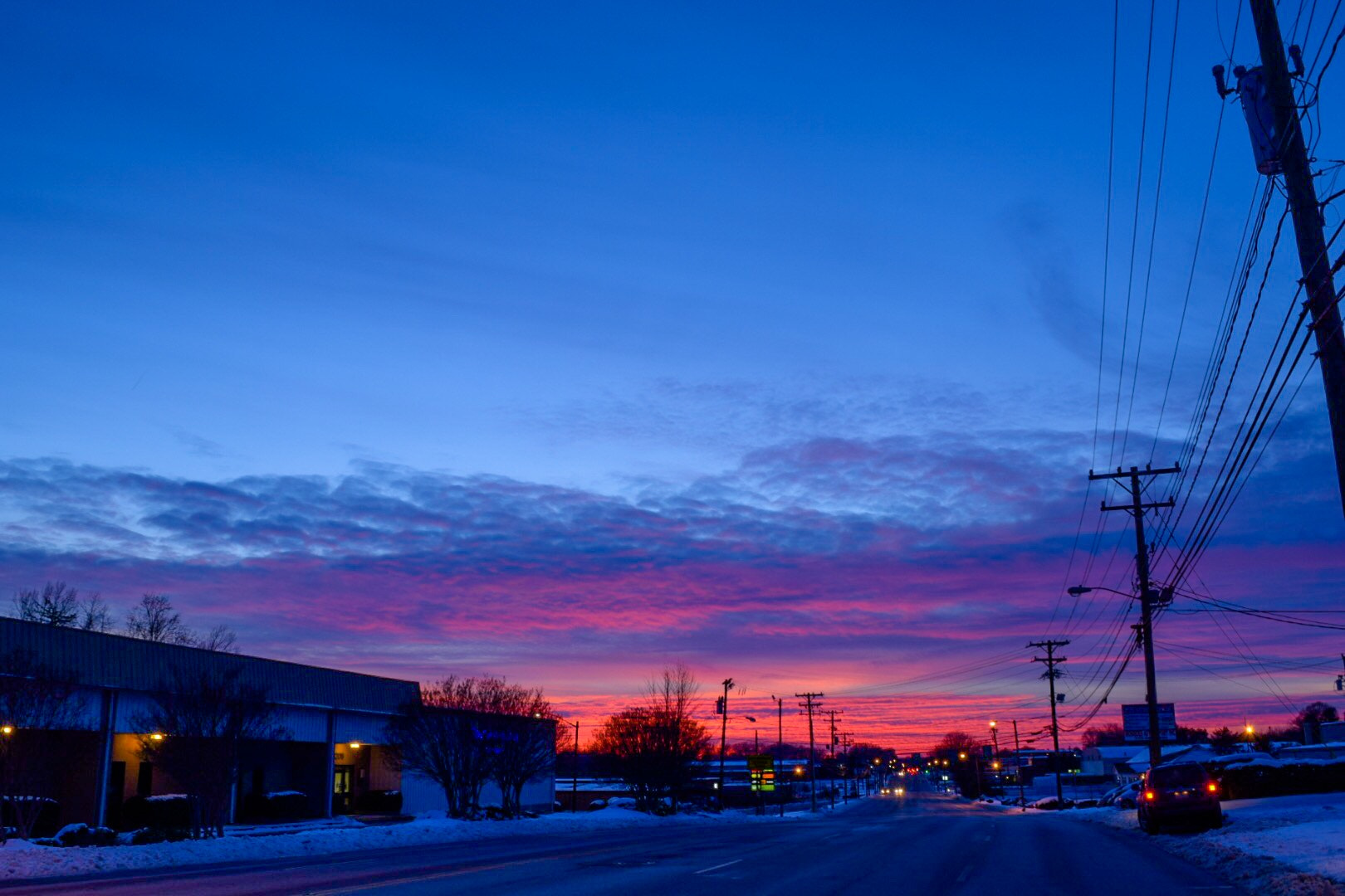 Nikon AF-S DX Nikkor 18-55mm F3.5-5.6G VR II sample photo. Amazing sunset in greensboro,nc photography