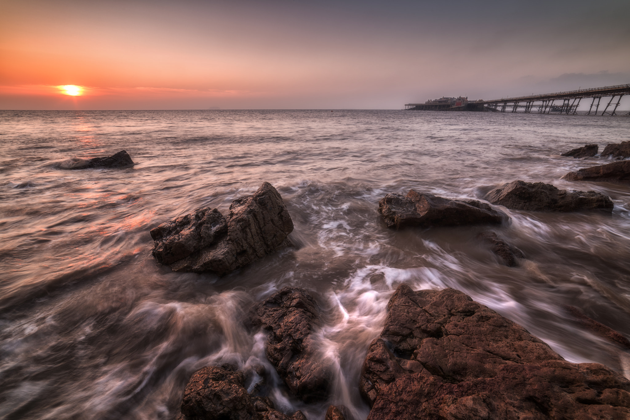 Samyang 14mm F2.8 ED AS IF UMC sample photo. Sunset at the old pier photography