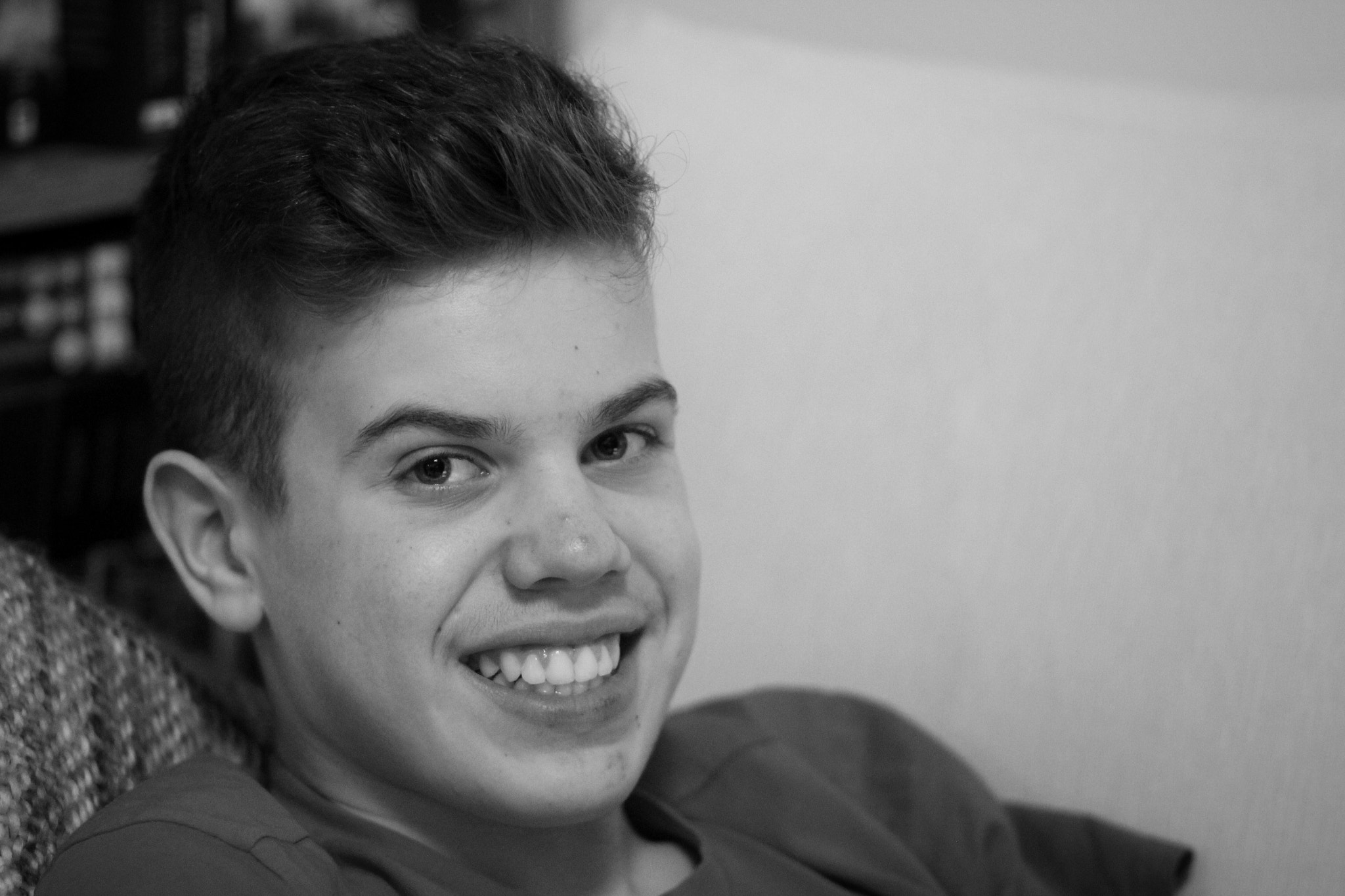 Canon EOS 550D (EOS Rebel T2i / EOS Kiss X4) sample photo. He's got his braces off photography