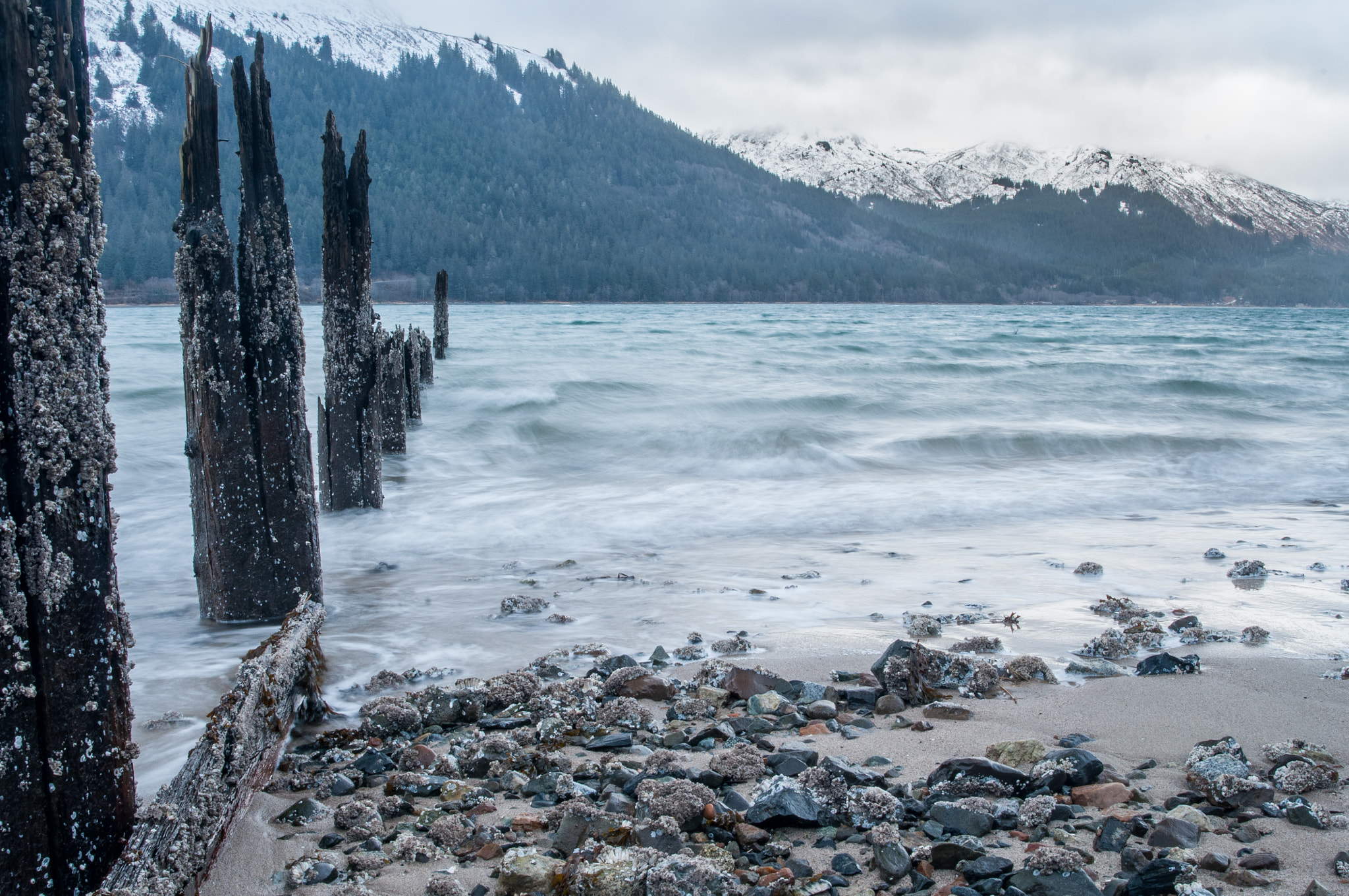 Nikon D300S sample photo. January sandy beach hdr photography